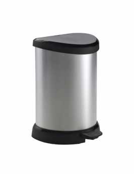 Curver-Deco-20L-Bin-Silver