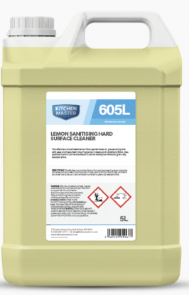 605L - LEMON SANITISING HARD SURFACE CLEANER - 4x5L