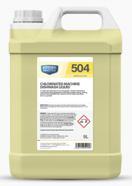 504 - CHLORINATED MACHINE DISHWASH DETERGENT - 4x5L
