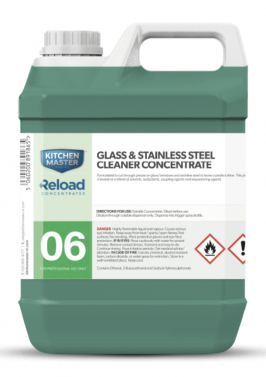 RELOAD NO 6 - GLASS & S/STEEL CLEANER - 4x2L