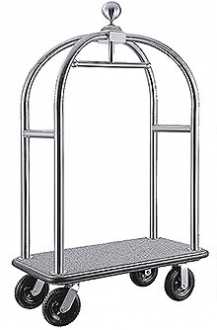 Hotel Luggage Trolley  Stainless Steel L115.W62.H191mm