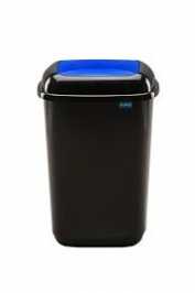 50 Litre Black Bin With Colour Coded Flip Lid