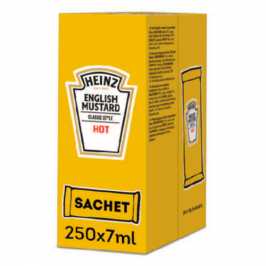 Heinz Hot English Mustard Sachets 7ml x250
