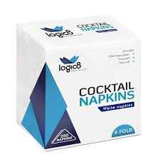 Logic8-White-2ply-Cocktail-Napkin--16-x-250-s-