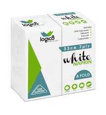 Logic8-33cm-2ply--8fold--White-Lunch-napkins--20x100-s-