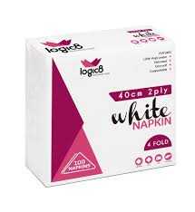 Logic8-40cm-2ply-4fold-White-napkin--20x100-s-
