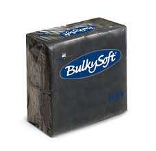Bulkysoft-24x24cm-Black-2ply-4fold-Cocktail-Napkins--20x100-