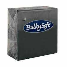 Bulkysoft-33x33cm-Black-2ply-4fold-Lunch-Napkins--20x100-
