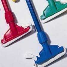 Composite Colour Coded Handle and Plastic Cover Mop Holder Green