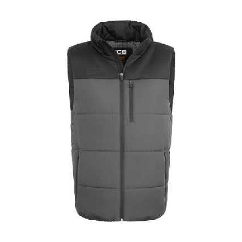 JCB UNISEX PADDED GILET GREY/BLACK