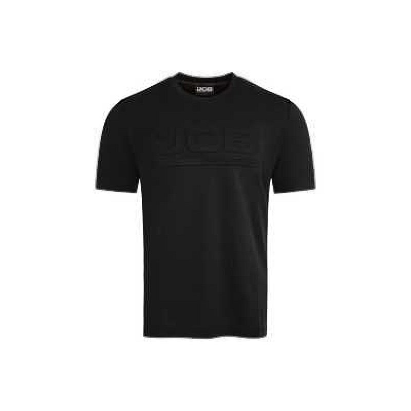 JCB UNISEX 3D EMBOSSED T-SHIRT BLACK