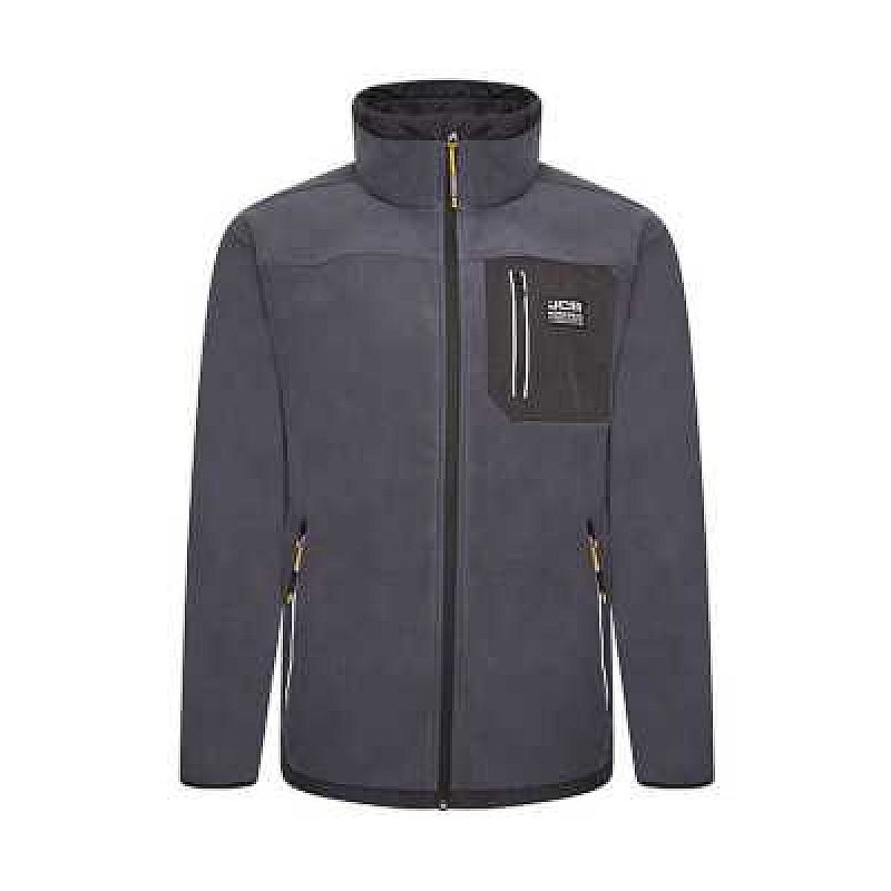 JCB TRADE FLEECE FULL ZIP STEEL BLUE