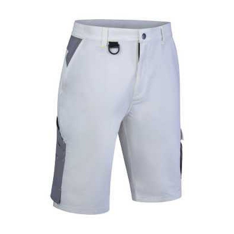 FLEX WORKWEAR SHORTS WHITE/ GREY