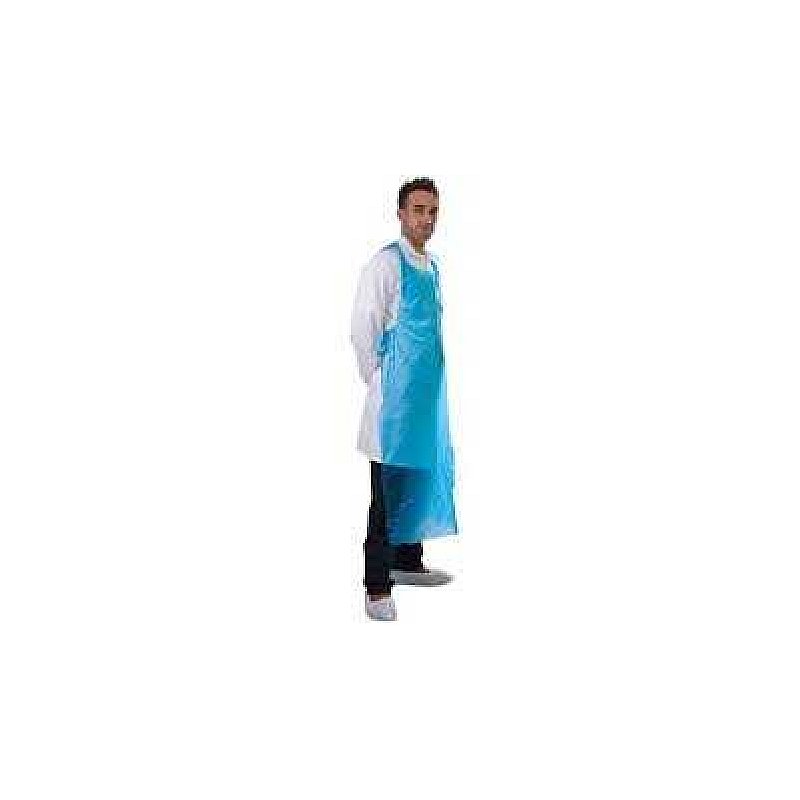 Supertouch 100 Micron PE Aprons Flat-Packed Blue