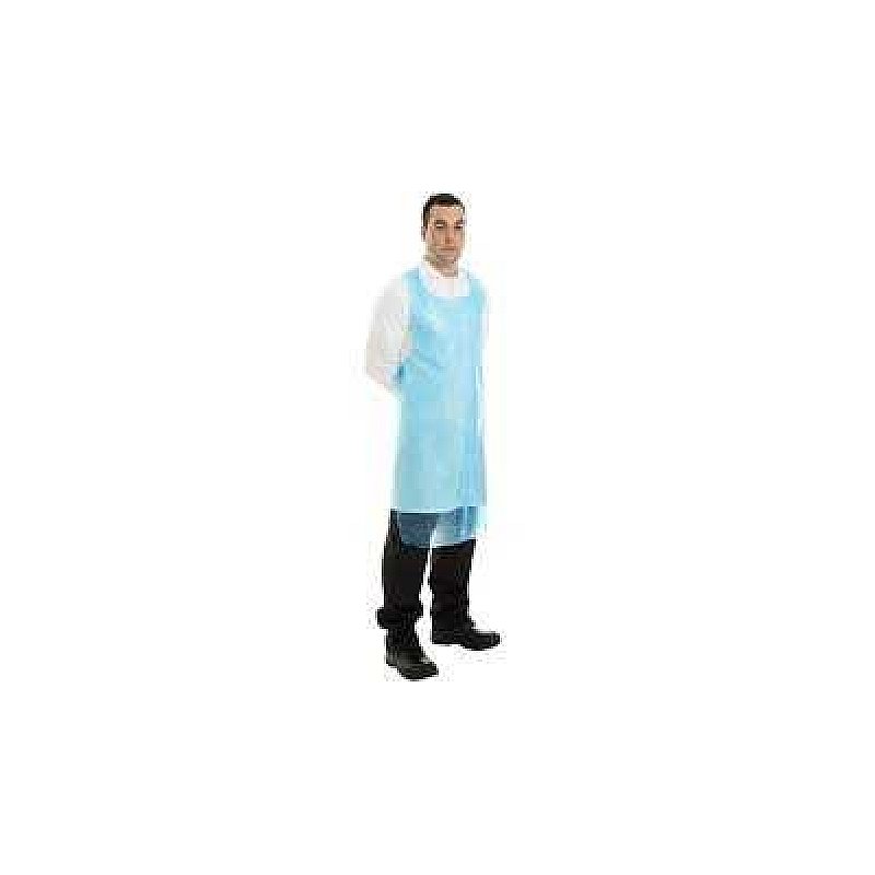 Supertouch HDPE 8 Micron Apron on a Roll 68cmx101cm Blue 5x200