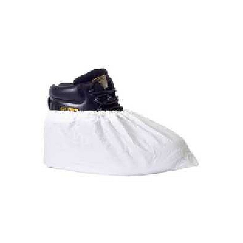 Supertouch PVC Overshoes White 100x4 (400) 2 Sizes
