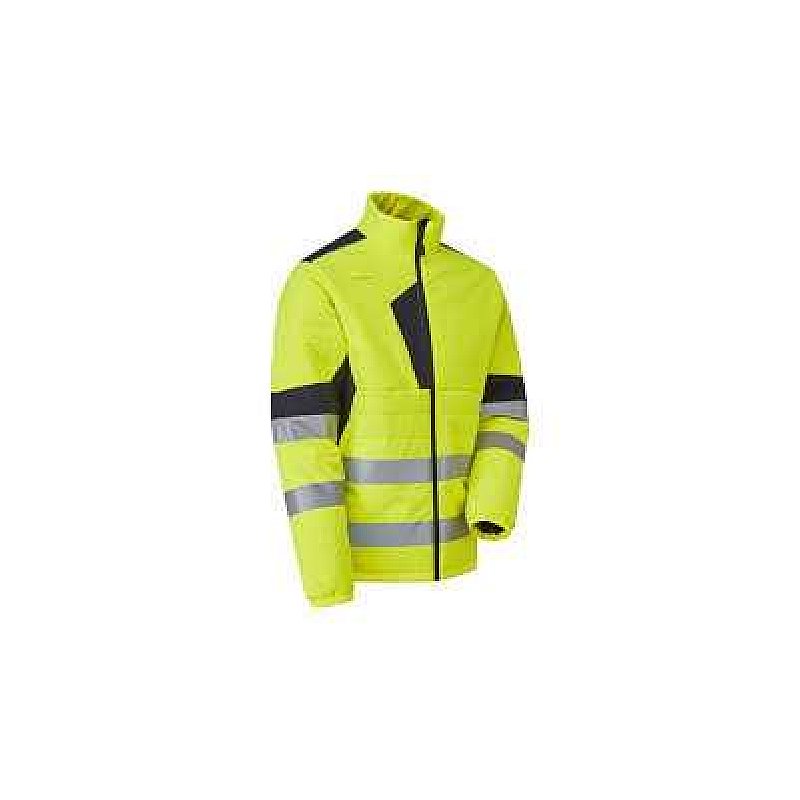 System Hi Vis Eco Two Tone Yellow Thermal Baffle Jacket