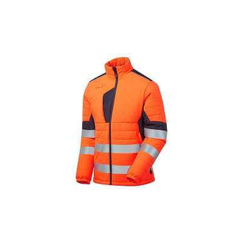 System Hi Vis Eco Two Tone Orange Thermal Baffle Jacket
