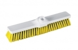 Pro Flat Sweeping Broom 16\" Yellow Soft