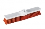 Pro Flat Sweeping Broom 16\" Red Soft