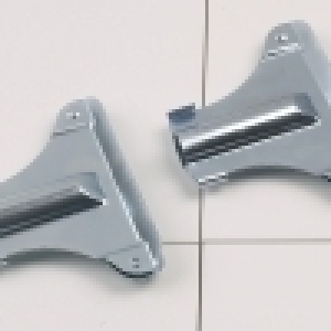 Steel Mop Holders no spring for 24mm handles Zinc
