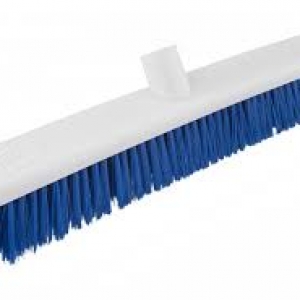 Washable Stiff Bristle Brush Blue 18\"